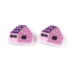 Printed Opaque Resin Beads&nbsp;RESI-N043-09B-01