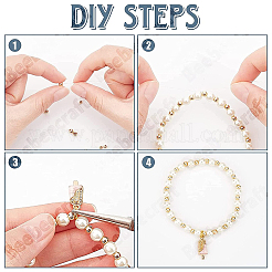 200Pcs 4 Styles Brass Spacer Beads&nbsp;KK-BBC0003-58G