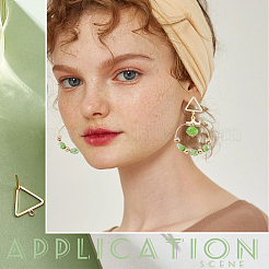 Brass Stud Earring Findings&nbsp;KK-BC0003-74G
