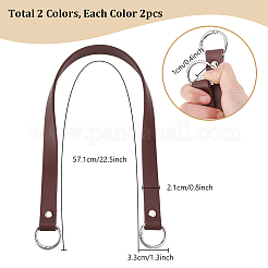 4Pcs 2 Colors PU Leather Shoulder Strap&nbsp;FIND-PH0024-24