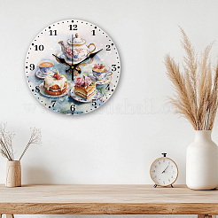 MDF Printed Wall Clock&nbsp;HJEW-WH0058-028