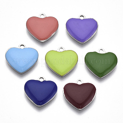 201 Stainless Steel Enamel Charms&nbsp;X-STAS-N088-12
