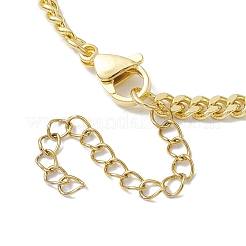Brass Curb Chain Bracelets for Women Men&nbsp;BJEW-JB10273