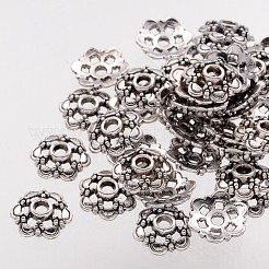 6-Petal Filigree Flower Tibetan Silver Fancy Bead Caps&nbsp;AA0502-NF
