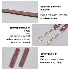 PU Leather Bag Straps&nbsp;FIND-WH0071-11B