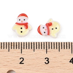 Christmas Theme Luminous Resin Cabochons&nbsp;RESI-U003-02F