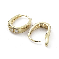 Brass with Cubic Zirconia Hopp Earrings&nbsp;EJEW-Q811-31G