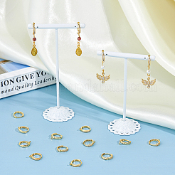 16Pcs Brass Hoop Earring Findings&nbsp;FIND-DC0006-91G