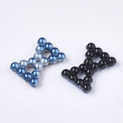 Rainbow ABS Plastic Imitation Pearl Links&nbsp;OACR-T015-03-11