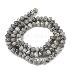 Natural Map Stone/Picasso Stone/Picasso Jasper Bead Strands&nbsp;G-D344-A18