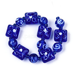 Handmade Lampwork Beads Strands&nbsp;LAMP-N028-06