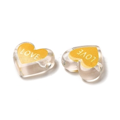 Printed Transparent Acrylic Beads&nbsp;OACR-P017-B02