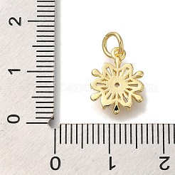 Rack Plating Brass Micro Pave Cubic Zirconia Charms&nbsp;KK-I720-37G