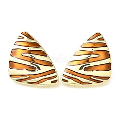 Alloy Enamel Stud Earrings&nbsp;EJEW-V010-01G-02
