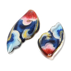 4Pcs 4 Styles Transparent Epoxy Resin Pendants&nbsp;RESI-B032-05B