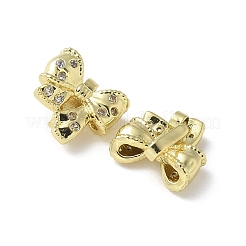 Brass Micro Pave Clear Cubic Zirconia Pendants&nbsp;KK-A236-17G