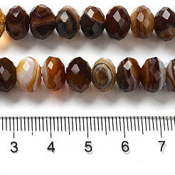 Natural Banded Agate/Striped Agate Beads Strands&nbsp;G-E605-A02-03K