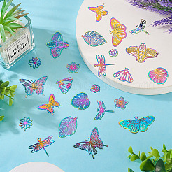 24Pcs 12 Style 201 Stainless Steel Filigree Pendants&nbsp;STAS-TA0002-25