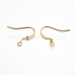 Brass Ear French Earring Hooks&nbsp;X-KK-K225-11-G