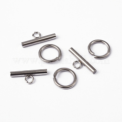 Tarnish Resistant 304 Stainless Steel Toggle Clasps&nbsp;X-STAS-H052-21