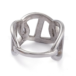 Tarnish Resistant Unisex 304 Stainless Steel Finger Rings&nbsp;RJEW-K233-14B-P