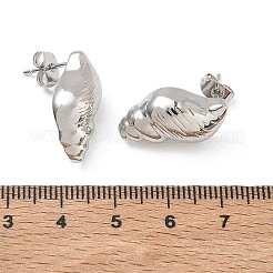 Brass Stud Earrings for Women&nbsp;EJEW-A167-02E-P