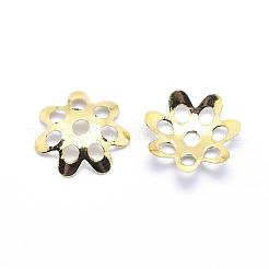 Brass Bead Caps&nbsp;KK-G319-03C-RS