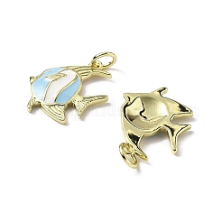 Brass Enamel Pendants&nbsp;KK-Z114-19G