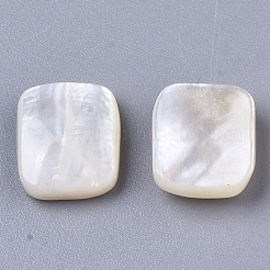 Natural White Shell Mother of Pearl Shell Cabochons&nbsp;SHEL-R047-15