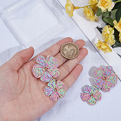 1 Pair Alloy Raffia Grass Stud Earrings&nbsp;EJEW-SP0001-19B