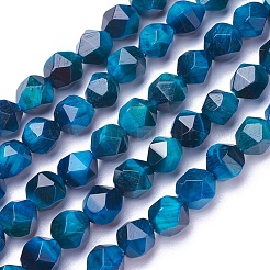 Natural Tiger Eye Beads Strands&nbsp;G-P424-A04-6mm