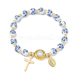 201 Stainless Steel & Brass Charm Bracelets&nbsp;BJEW-JB13966