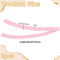 Polyester Ribbed Elastic Fabric Band&nbsp;DIY-WH0671-532C