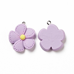 Opaque Resin Pendants&nbsp;RESI-E024-01P-04