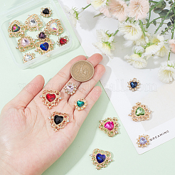 8Pcs Rhinestone Pendants&nbsp;FIND-GA0001-99
