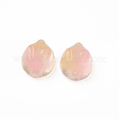 Two Tone Transparent Spray Painted Glass Beads&nbsp;GLAA-Q092-06-C01