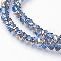 Electroplate Glass Faceted Rondelle Beads Strands&nbsp;EGLA-D020-4x3mm-54