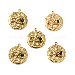 PVD Vacuum Plating 201 Stainless Steel with Rhinestone Pendants&nbsp;STAS-J401-VC1048