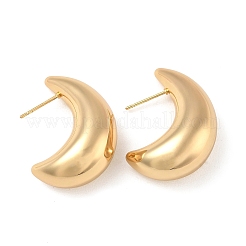 Brass Stud Earrings for Women&nbsp;KK-CBAD851-16G