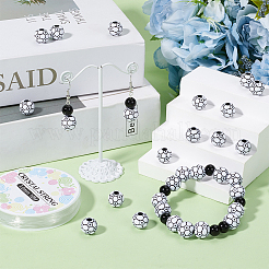 DIY Football Acrylic Beads Bracelet Making Kits&nbsp;DIY-SC0028-29