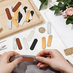 100Pcs 5 Colors Oval PU Leather Labels&nbsp;DIY-CY0004-10