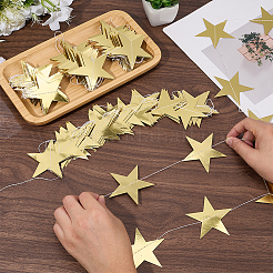 10Pcs Paper Star Congratuation Banners&nbsp;AJEW-CN0005-40B