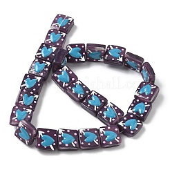 Handmade Lampwork Enamel Beads&nbsp;LAMP-G147-02B