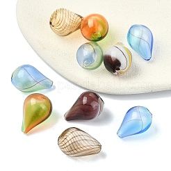 10Pcs 5 Styles Transparent Handmade Blown Glass Globe Beads&nbsp;GLAA-YW0005-75