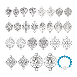 120Pcs 13 Styles Tibetan Style Alloy Links/Connectors Charm Sets&nbsp;TIBE-PH0002-49