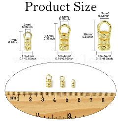 30Pcs 3 Styles Brass Cord End&nbsp;FIND-CJ0004-61