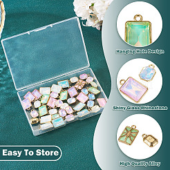 40Pcs 10 Styles Glass Charms&nbsp;GLAA-TA0003-63