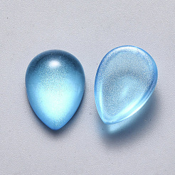 Transparent Spray Painted Glass Cabochons&nbsp;GLAA-S190-012C-A03