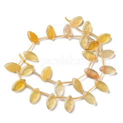 Natural Yellow Fluorite Beads Strands&nbsp;G-P607-A07-01