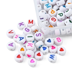 200Pcs 2 Style Opaque Acrylic Beads&nbsp;SACR-YW0001-47